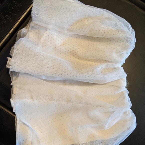 0-6 months cream/off-white tutu tiered 2 skirt bundle - Picture 2 of 12